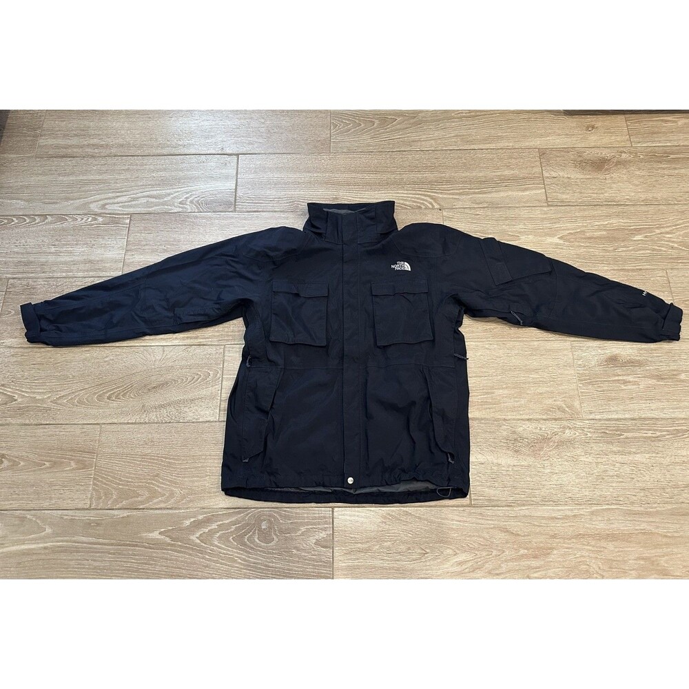 The North Face HyVent Multi pocket Black Ski Jacket Vintage Mens Large